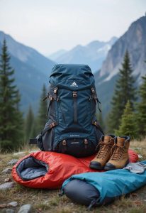 Essential gorilla trekking packing list including backpack, water, and rain gear